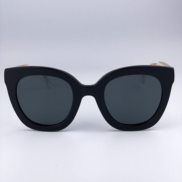 NEW Gucci Sunglasses GG0564SN 001 Cat Eye Crystal Gold Black Grey main image 7
